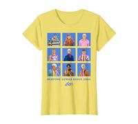 Official Barbie Ken 'Serving Lewks Since 1961' Design T-Shirt, Women, Lemon Yellow, 3X-Large
