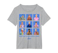 Official Barbie Ken 'Serving Lewks Since 1961' Design T-Shirt, Women's Plus, Heather Grey, 2X