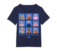 Official Barbie Ken 'Serving Lewks Since 1961' Design T-Shirt, Women's Plus, Navy Blue, 2X