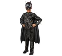 Official Batman Costume Boys Superhero Fancy Dress Outfit Kids DC Comics
