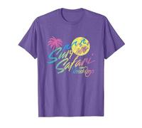 Official Beach Boys Surfin Safari T-Shirt, Men, Purple Heather, Medium