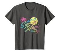 Official Beach Boys Surfin Safari T-Shirt, Youth, Asphalt Grey, 2T