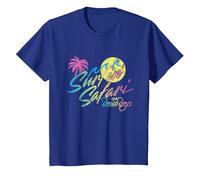 Official Beach Boys Surfin Safari T-Shirt, Youth, Royal Blue, Large