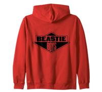 Official Beastie Boys Original Logo Black Retro Hip Hop Band Zip Hoodie