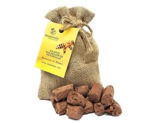 Official Beebombs Wild Flower Seeds UK Native Mix - Handmade in Dorset Wildflower Meadow Seed Balls, Bee Gifts, Gift for Gardener, 21sqft Coverage
