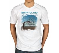 Official Biffy Clyro Opposites White T-Shirt Rock Band Merch