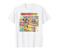 Official Big Brother and The Holding Company 1968 Comic Art T-Shirt, Men, White, X-Large