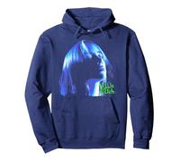 Official Billie Eilish for fans merch Iconic Indie-Pop Style Pullover Hoodie, Adult Unisex, Navy Blue, Large