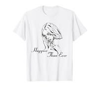 Official Billie Eilish Happier Than Ever White T-Shirt, Men, White, 6X-Large