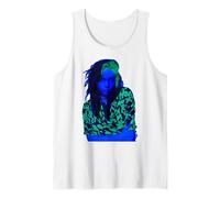 Official Billie Eilish Neon Portrait Progressive Indie-Pop Tank Top