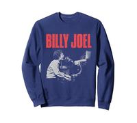 Official Billy Joel Live Sweatshirt, Adult Unisex, Navy Blue, X-Large
