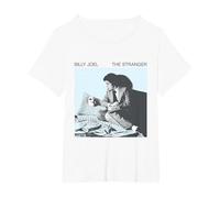 Official Billy Joel The Stranger T-Shirt, Women's Plus, White, 3X
