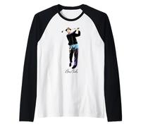Official Bing Crosby Pro Golf Swing Black Raglan Baseball Tee