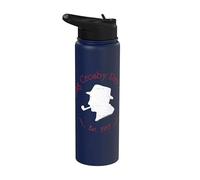 Official Bing Crosby Silhouette Pro Golf Red and White Stainless Steel Insulated Water Bottle