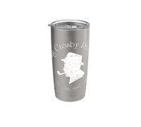 Official Bing Crosby Silhouette Pro Golf White Stainless Steel Insulated Tumbler