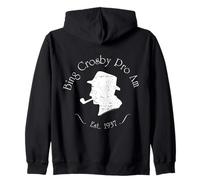 Official Bing Crosby Silhouette Pro Golf White Zip Hoodie