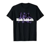 Official Black Sabbath Purple Photo T-Shirt, Men, Black, Small