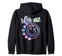 Official Blink 182 Colourful Inset Rock Music Zip Hoodie
