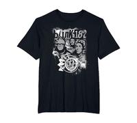 Official Blink-182 One More Time Portrait T-Shirt, Men's Big and Tall, Black, 6X Tall