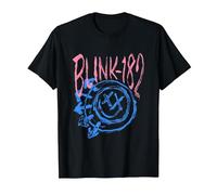 Official Blink-182 Smiley T-Shirt, Men, Black, Large