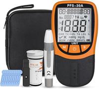 Official Blood Total Cholesterol Test Kit, 5 in 1 Triglycerides Test Kit Professional Grade Quick Blood Lipid Analysis Meter with 10 Cholesterol Test Strips for Home use