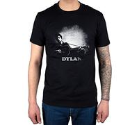 Official Bob Dylan Guitar & Logo T-Shirt Singer Joan Baez The Band Black