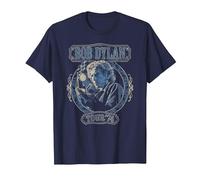 Official Bob Dylan Tour 74 T-Shirt, Men, Navy Blue, Large