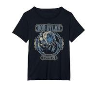 Official Bob Dylan Tour 74 T-Shirt, Women's Plus, Black, 4X