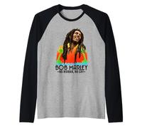 Official Bob Marley No Woman No Cry Raglan Baseball Tee