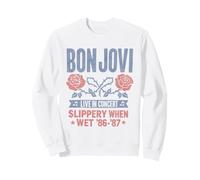 Official Bon Jovi Slippery When Wet Live In Concert Sweatshirt