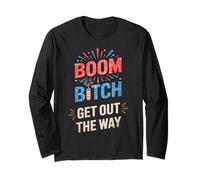 Official Boom Bitch Safety Squad Technician Pyrotech Mom Long Sleeve T-Shirt