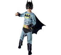 Official Boys Classic Batman Costume Kids DC Comics Superhero Fancy Dress Outfit