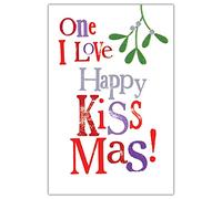 Official Brightside Christmas Card, One I Love, Happy Kissmas!, Multi, BRX20
