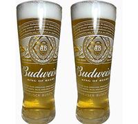 Official Budweiser 2020 Nucleated (King of Beers) Pint Glass - Twin Pack x 2