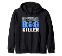 Official Bug Killer Funny Pest Control Humor Design Zip Hoodie