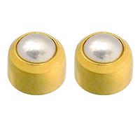 Official Caflon Blu Ear Piecing Studs Gold Pearl (2 Pairs)