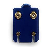 Caflon Official Blu Ear Piecing Studs Gold Star (1 Pair)