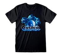 Official Casper Film Title Unisex Black T-Shirt, Medium