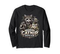 Official Catnip Dealer Funny Cat Lover Humor Long Sleeve T-Shirt