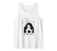 Official Celine Dion Black and White Photo Tank Top