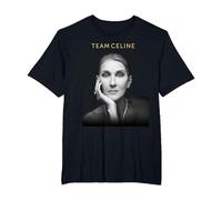 Official Celine Dion Team Celine T-Shirt, Men's Big and Tall, Black, 6X Tall