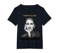 Official Celine Dion Team Celine T-Shirt, Women's Plus, Black, 6X