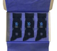 Official Chelsea FC Football Socks | 3 Pair Pack | Packed in a Gift Box