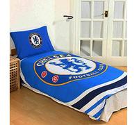 Official Chelsea FC Single Duvet Cover Set With Pillowcase (Reversible)