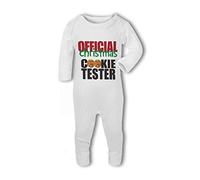 Official Christmas Cookie Tester .Funny - Baby Romper Suit - 3-6 Months
