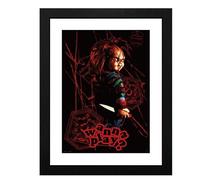 OFFICIAL CHUCKY WANNA PLAY FRAMED PRINT PICTURE WALL POSTER ABY