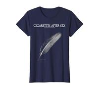 Official Cigarettes After Sex Affection Dream Pop Band T-Shirt, Women, Navy Blue, Medium