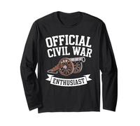 Official Civil War Enthusiast American Lover US Reenactor Long Sleeve T-Shirt