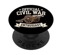 Official Civil War Enthusiast American Lover US Reenactor PopSockets Adhesive PopGrip