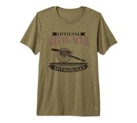 Official Civil War Enthusiast American Lover US Reenactor Premium T-Shirt